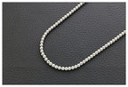 Round Bead Chain Necklace — Stainless Steel