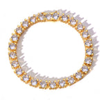 Tennis Chain Necklace Stainless Steel 6MM 3-Sided