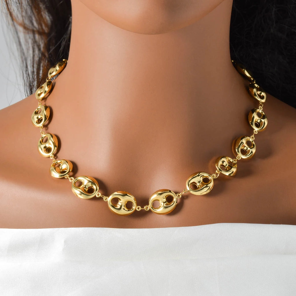 ‌Cuban Link Chain Necklace 5mm Stainless Steel Jewelry for Men Silver Gold Hip Hop Unisex Chains Durable Everyday Gift