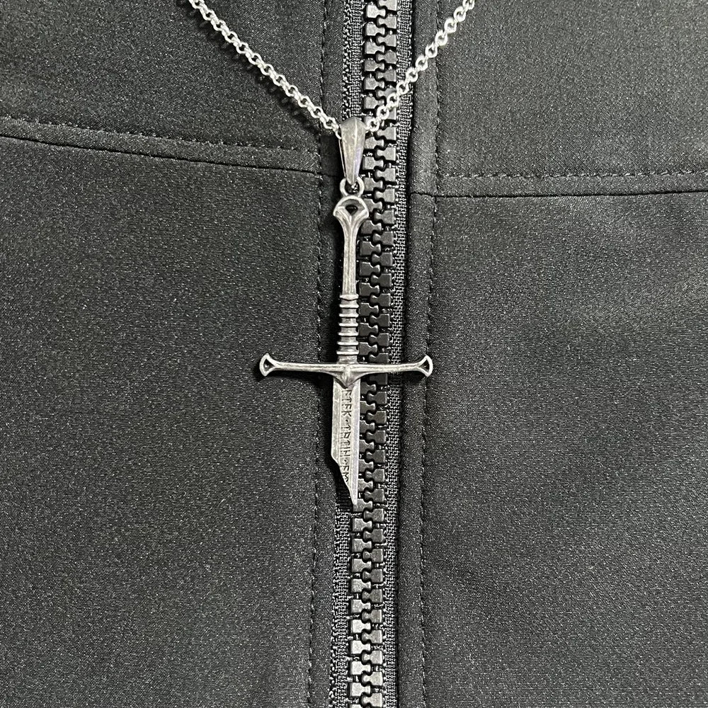 Narsil Broken Sword Pendant Necklace