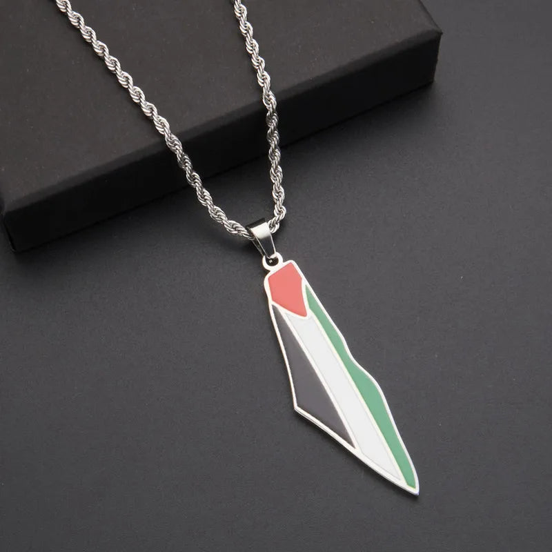 Palestine Flag Steel Pendant Series Palestinian