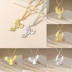 Winged Bird Totem Pendant Necklace — Stainless Steel