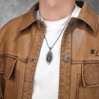 Wolf Eagle Shield Patron Saint Men Necklaces Stainless Steel Pendant Chain Women Punk Fashion Jewelry Accessories Gift Wholesale