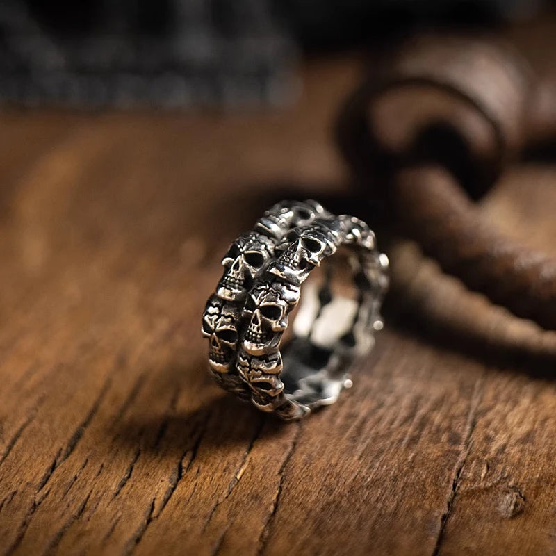 Gothic Skull & Bone Ring for Men and Women — Stainless Steel