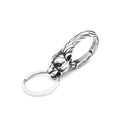 Viking Dragon Head Keychain — Stainless