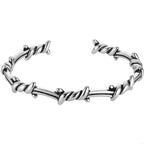 Adjustable Open Spiked Gothic Punk Bracelet Copper Plating Fashion Accessory