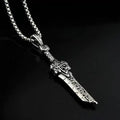 European and American style Viking amulet axe pendant stainless steel necklace couple party gift broken sword street