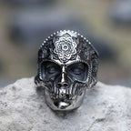 2022 NEW Men's 316L stainless-steel rings decorative pattern skull ring for teens gothic punk Biker Jewelry Gifts free
