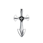Templar Cross Steel Pendant Vintage Punk Knight
