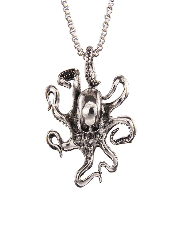 Skull Steel Pendant Octopus Europe America