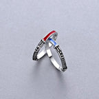 Harong Vampire Personalized Rings Enamel Black Ring for Men Punk Trendy Jewelry Party Quality Ring Gift