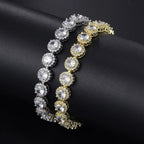 Iced Out Zirconia Bracelet — Silver