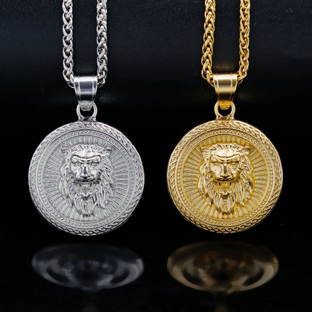 Men Women Hip Hop gold silver color LION Pendant Necklace Hiphop pendants Necklaces Fashion Jewelry Gifts