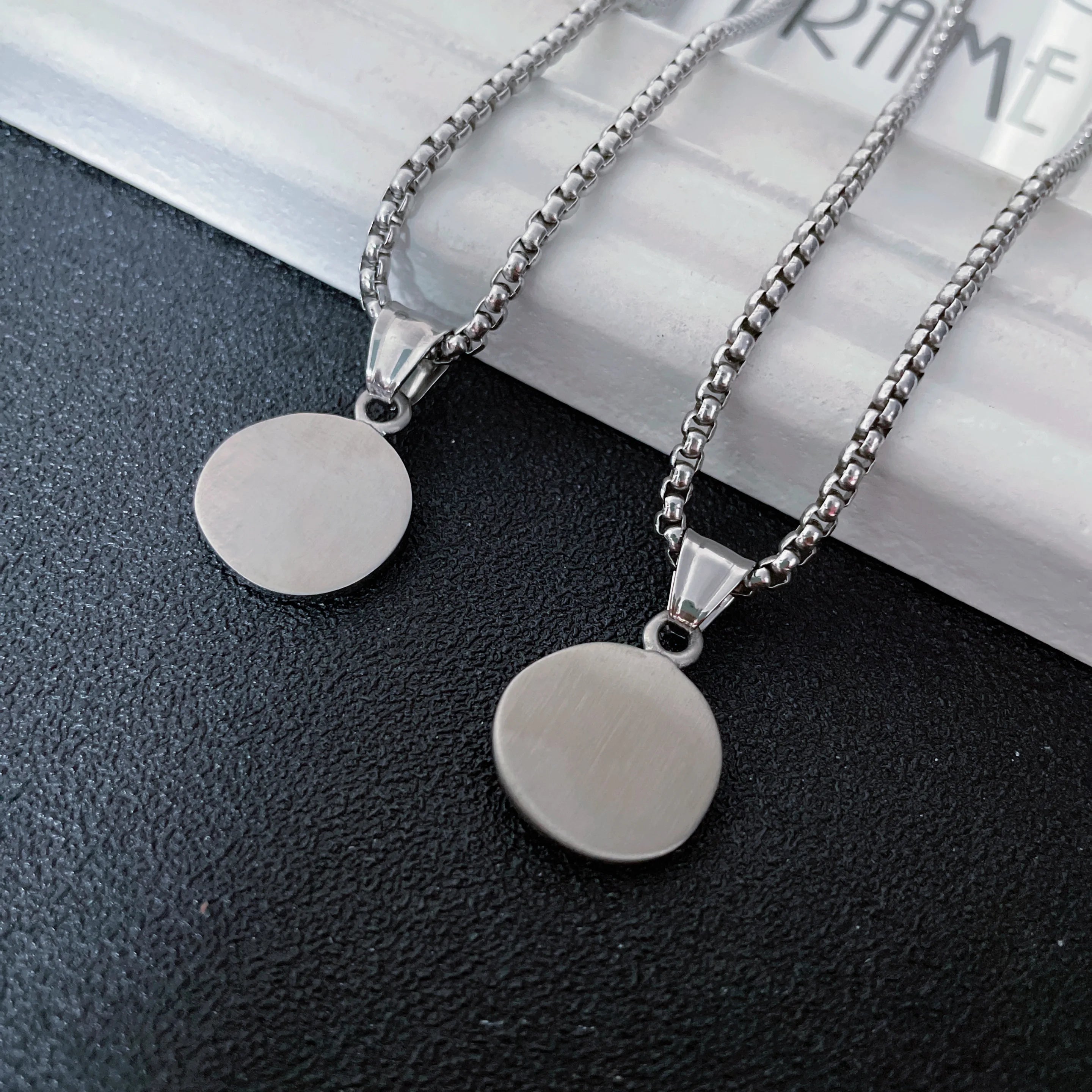 Memento Mori Skull Pendant Necklace — Stainless