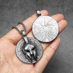 Roman Warrior Stainless Steel Pendant Necklace