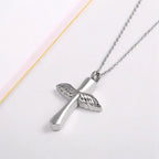 Saint St. Benedict Jesus Cross Pendant Necklace Men and Women Religious Christian Catholic Amulet Stainless Steel Jewelry