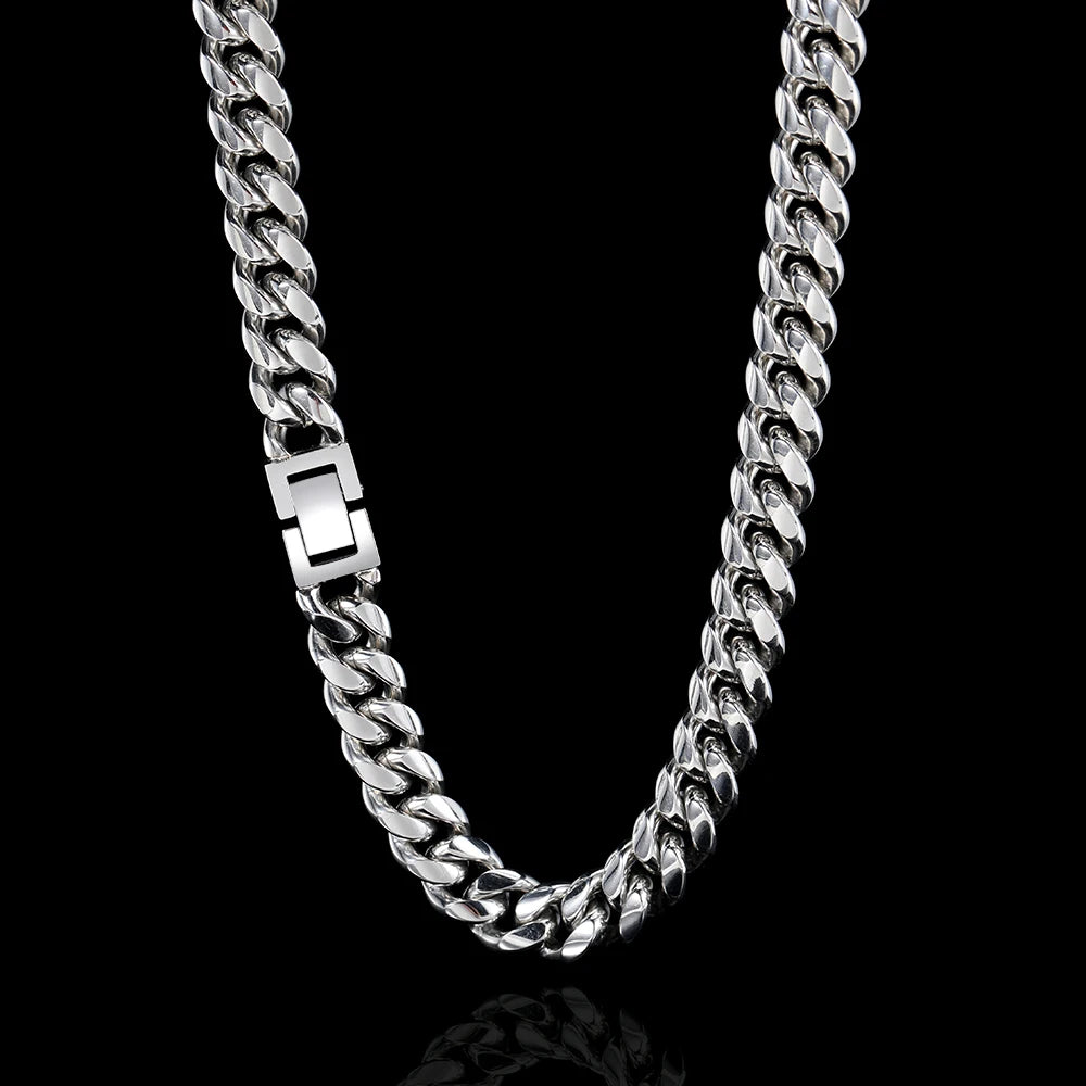 Stainless Steel Cuban Chain Necklace Miami