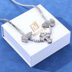 Cross Tennis Necklace Iced Out 5A CZ