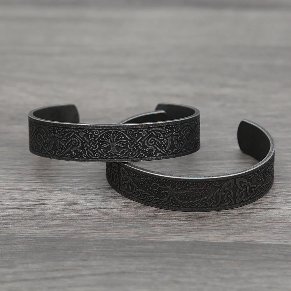 Nordic Rune Bracelet — Stainless Steel