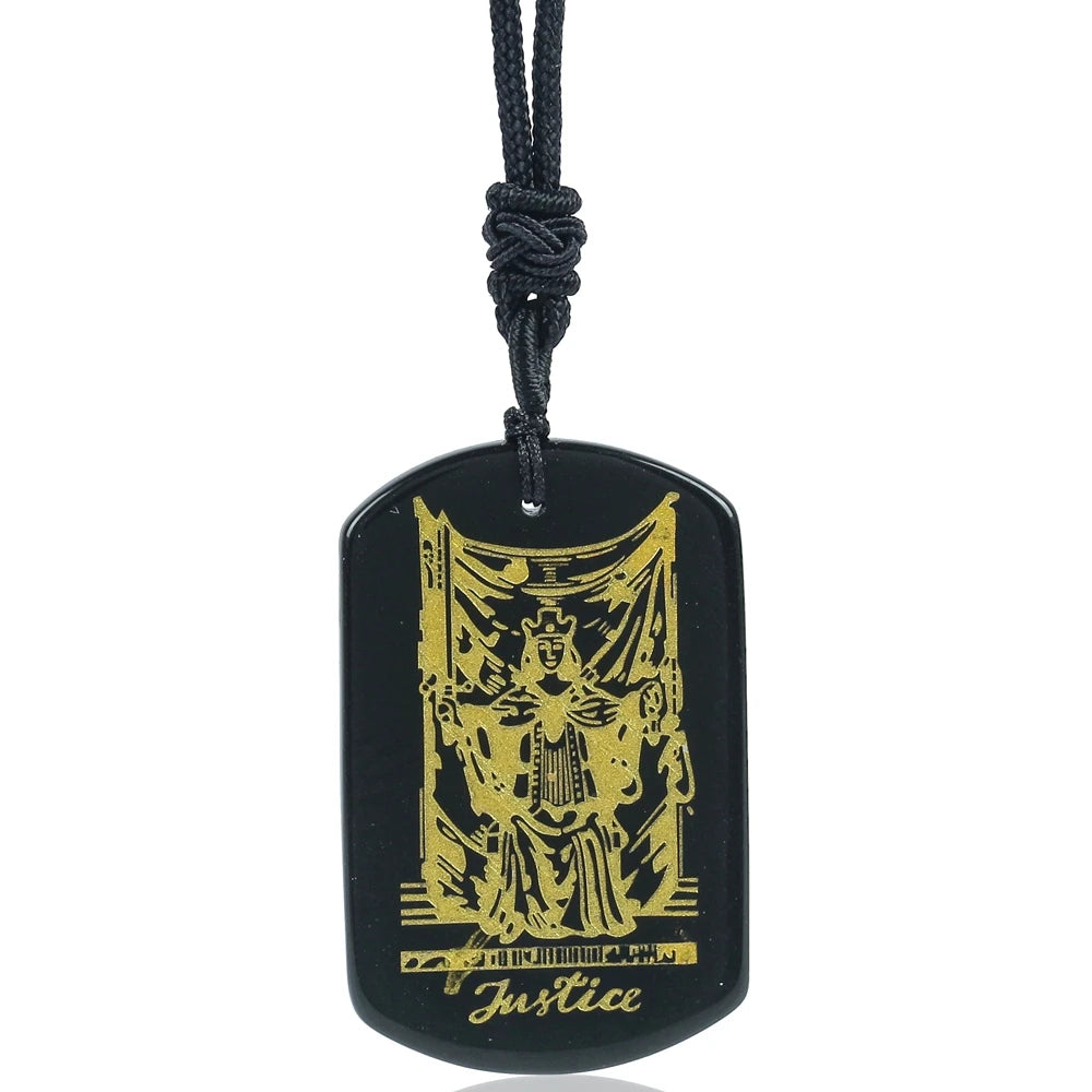 Tarot Black Pendant Necklace