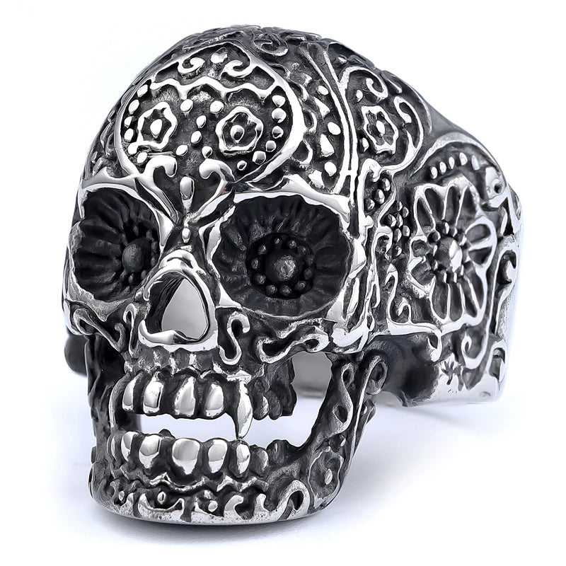 Multi Style Gothic Skull Rings Stainless Steel Fashion Personality Hip-hop Men Ring Biker Party Charm Jewelry Gift