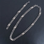 Gothic Barbed Wire Stainless Steel Pendant Necklace