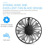 High Quality Headphone Design Hand Free Traveling Outdoor Portable Usb Rechargeable Led Neck Fan Mini Handheld Fan