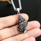 Seashell Pendant — Stainless Steel