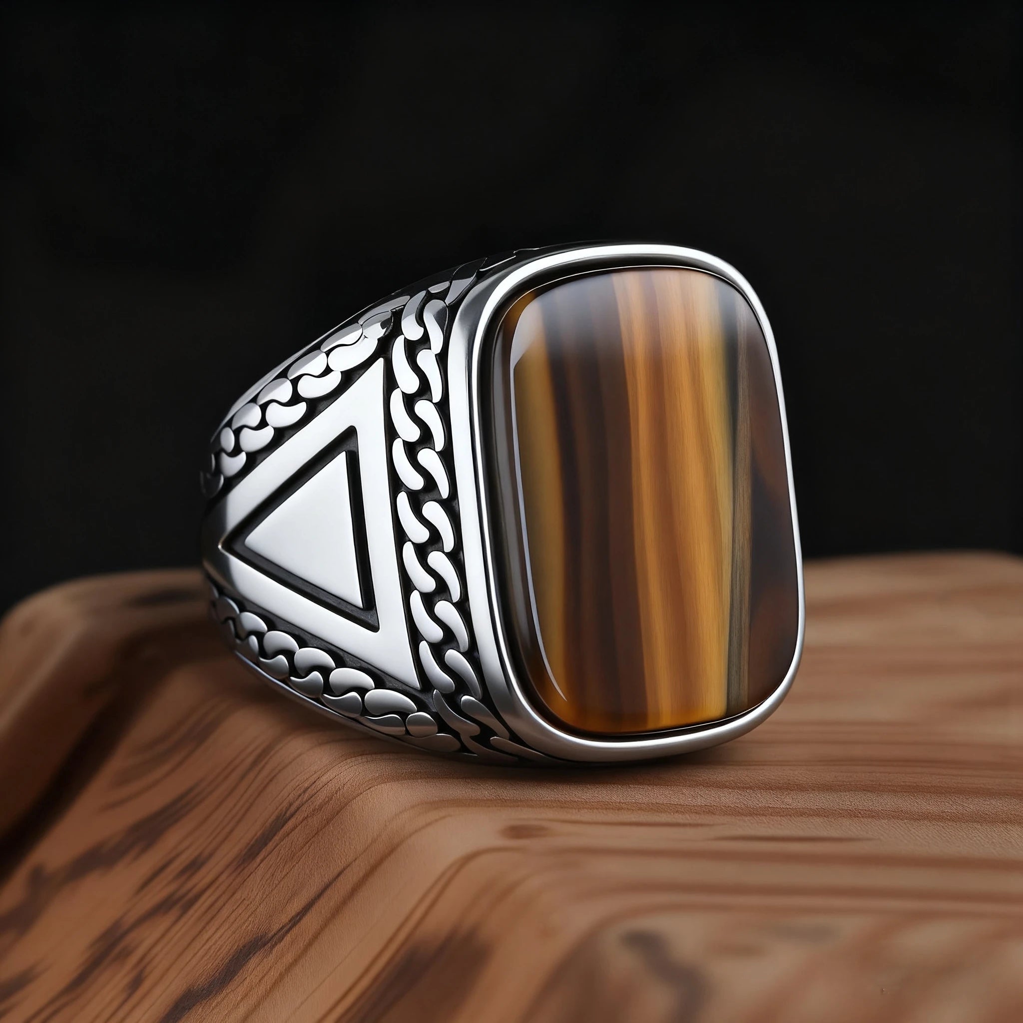 Onyx Variety Ring — Stainless Steel