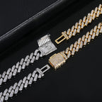 Iced Out Cuban Chain Necklace Stainless Steel 8MM