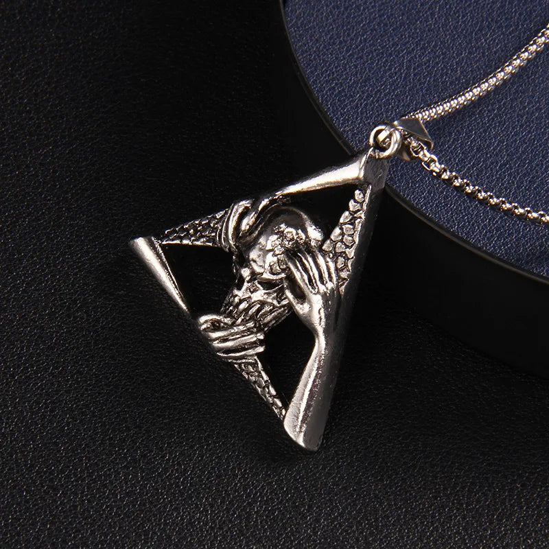 Skull Steel Pendant European American Individuality