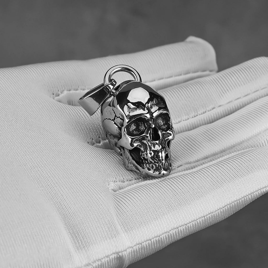Gothic Skeleton Stainless Steel Pendant Necklace
