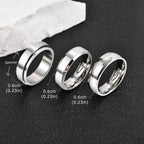 Vnox 3pcs/set Men's Stainless Steel Rings Set, Black Silver Gold Color Wedding Band, Anniversary Birthday Party Jewelry