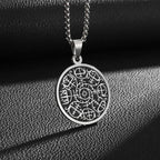Witch Knot Necklace Celtic Knot Pendant Stainless Steel Amulet Triskelion Ankh Cross Pentagon Jewelry Birthday Gift for Women