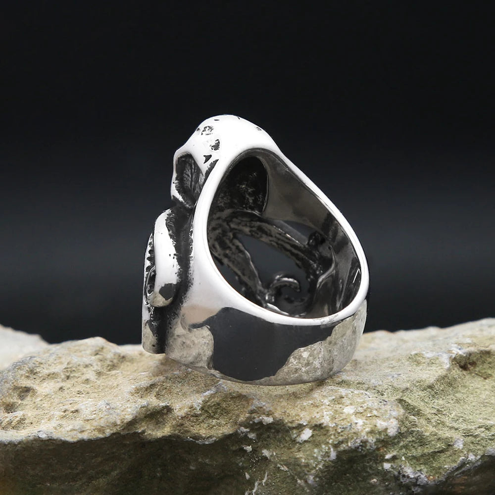 Octopus Skull Ring — Stainless Steel