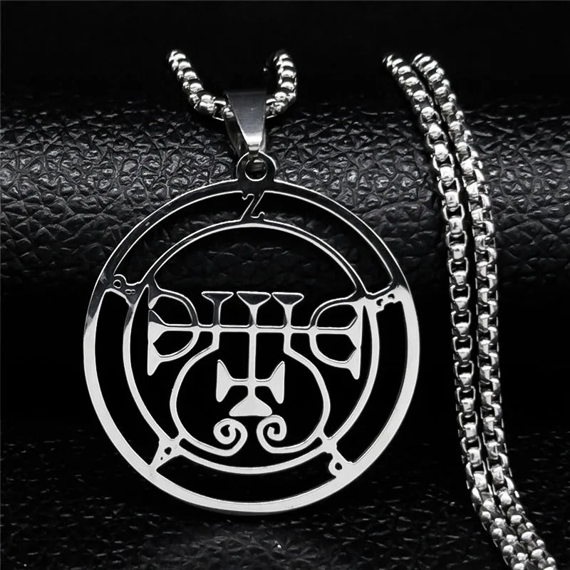Sigil de Lucifer Baphomet Necklace — SS