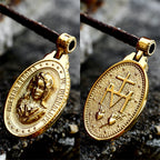 St Christopher Men's Patron Saint Of Time Travelers Archangel Michael dragon slayer st george Pendant Chain Necklace