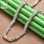 ALITREE 925 Sterling Silver Dragon Keel Chain Necklace For Women Men Engagement Wedding Fashion Jewelry Birthday