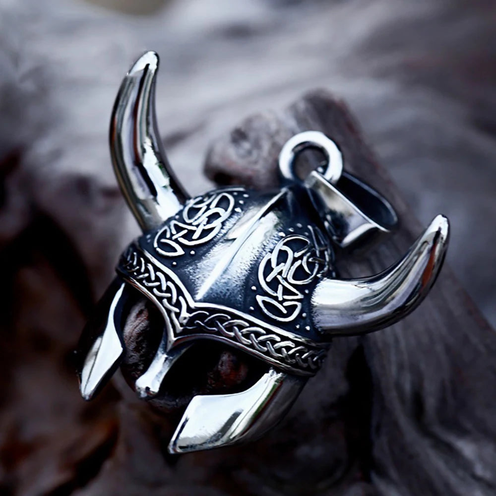 Vintage Nordic Viking Owl Pendant Necklace For Men 316L Stainless Steel Punk Biker Animal Necklaces Fashion Charm