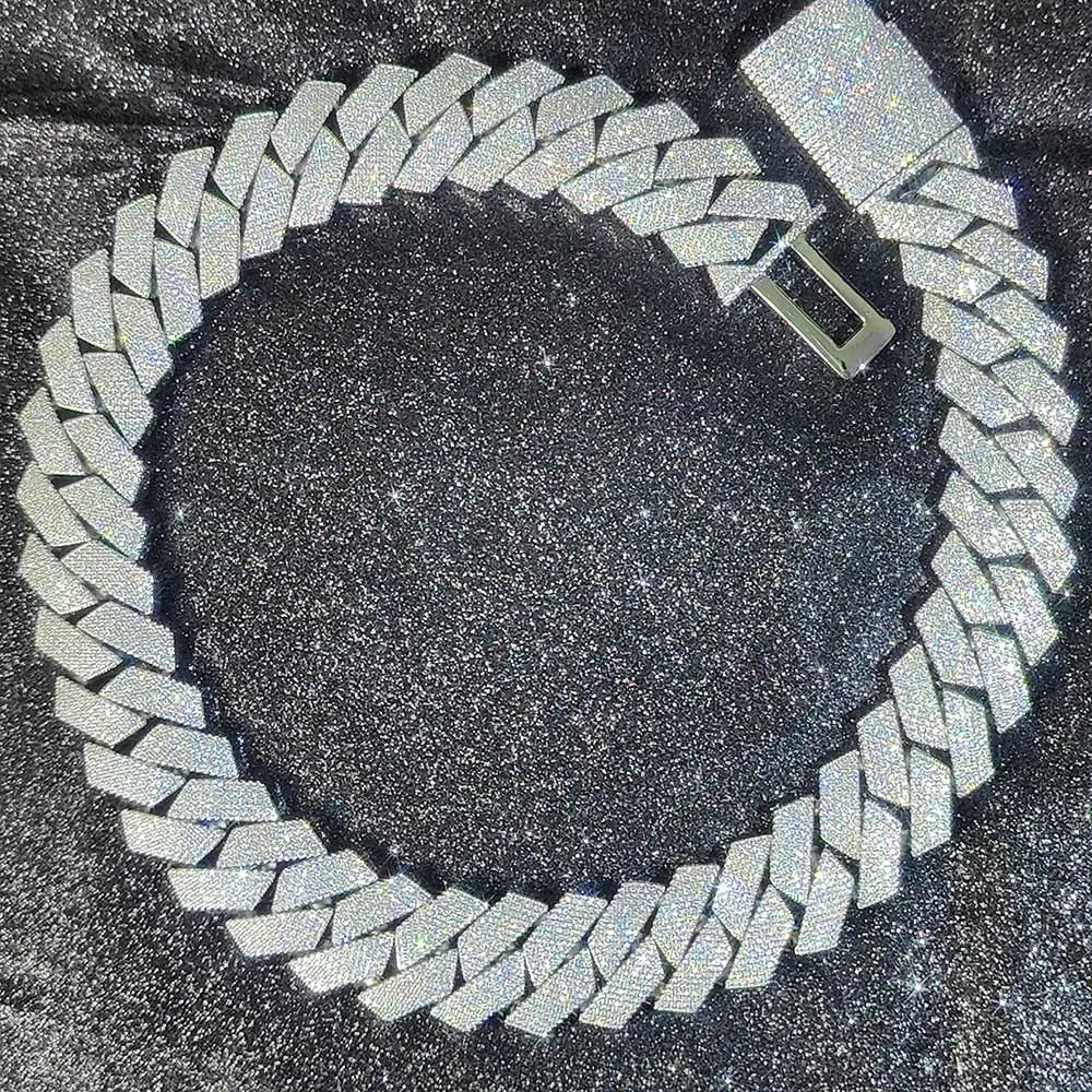Iced Out Cuban Chain Stainless Steel 26MM 6-Row