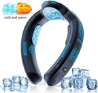 2026 New Upgrade Semiconductor Refrigeration Neck Fan Intelligent Digital Display Cold And Hot Dual-purpose Bladeless