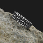 Stainless Steel Jewelry Dragon Scales Gothic Amulet Viking Rings For Men Women Norse Pagan Warrior Ring Symbolic Gift