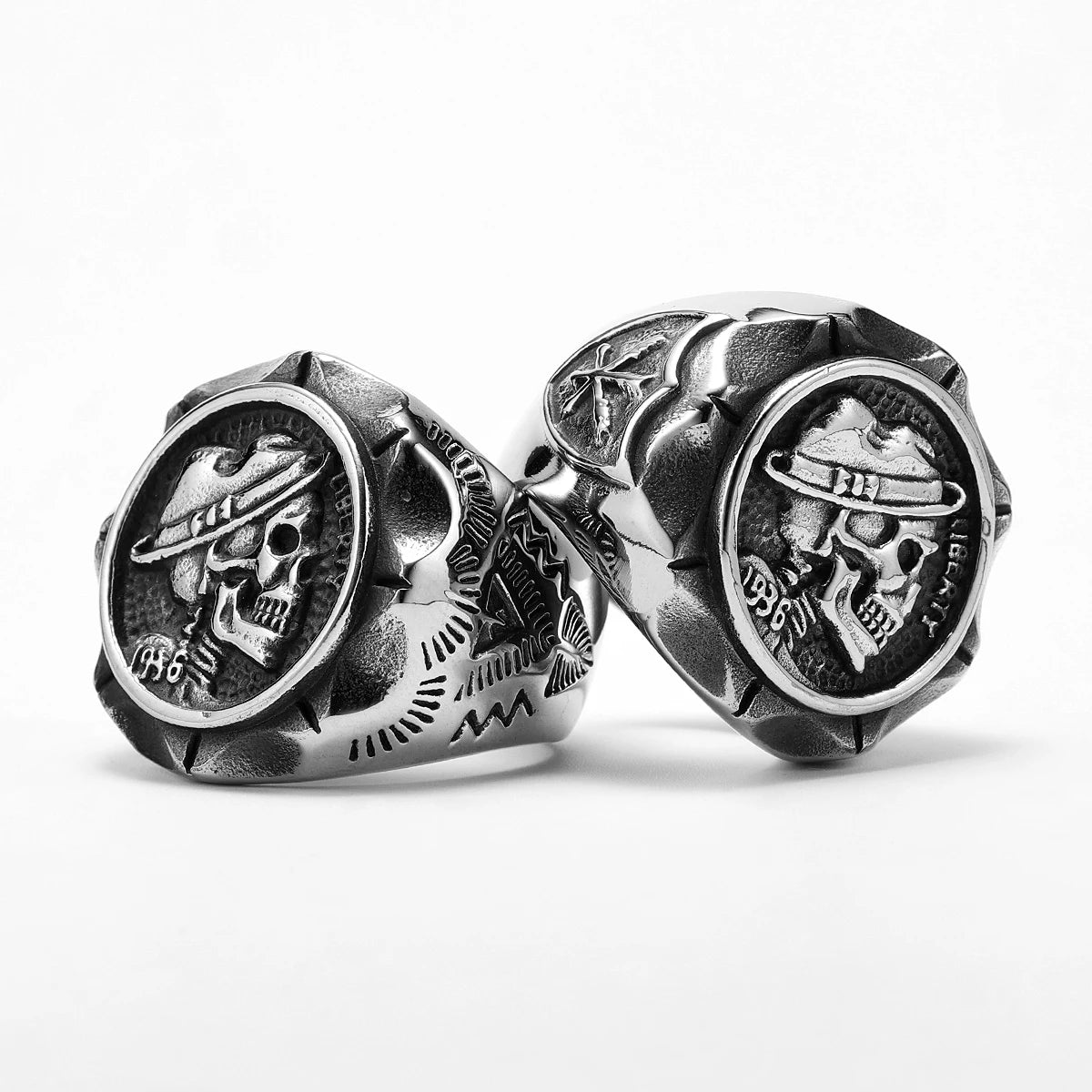 Retro Skull Ring — Stainless Steel