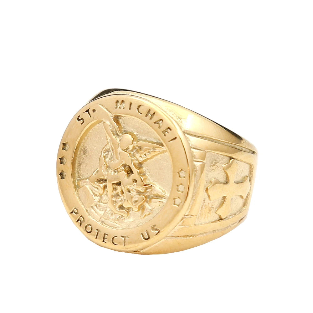 Fashion Punk Vintage Skull Ring Stainless Steel Gothic Biker Ring For Men Women Unique Viking Amulet Jewelry Gift