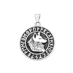Viking Wolf Head Pendant — Stainless Steel