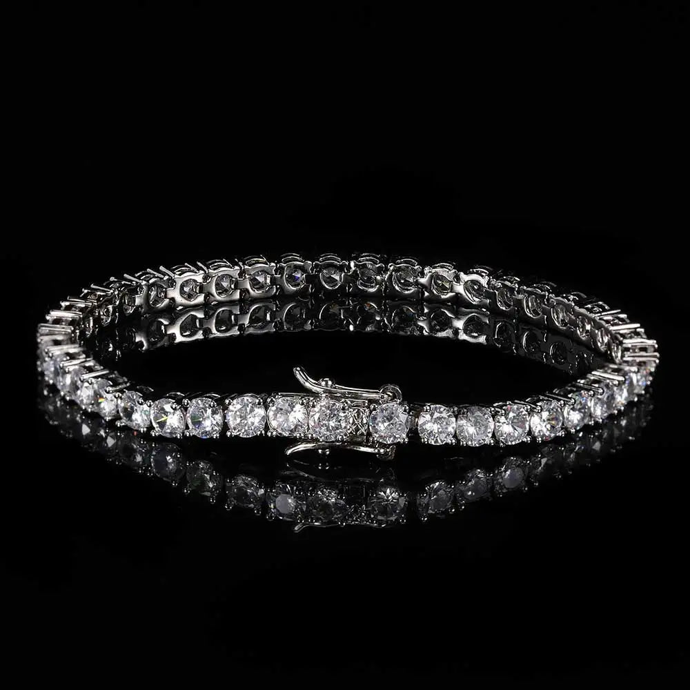 Iced Out Tennis Bracelet Stainless Steel 3/4/5/6MM