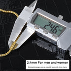 Iced Out Diamond Clasp Chain Necklace 2.4MM