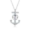 Iced Out Anchor Pendant — 925 Silver