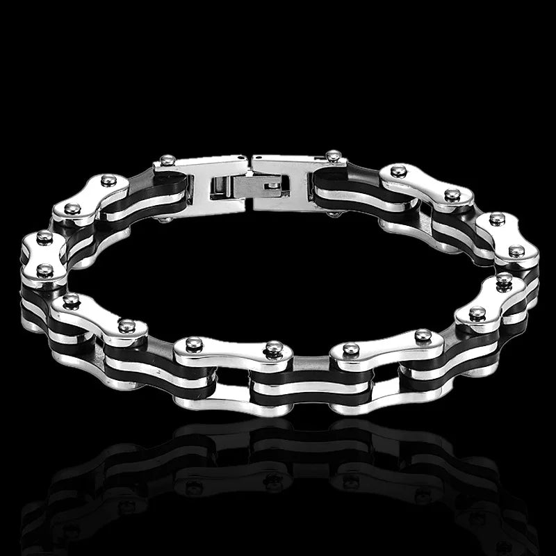 Motorcycle Bike Chain Bracelet — Stainless Steel