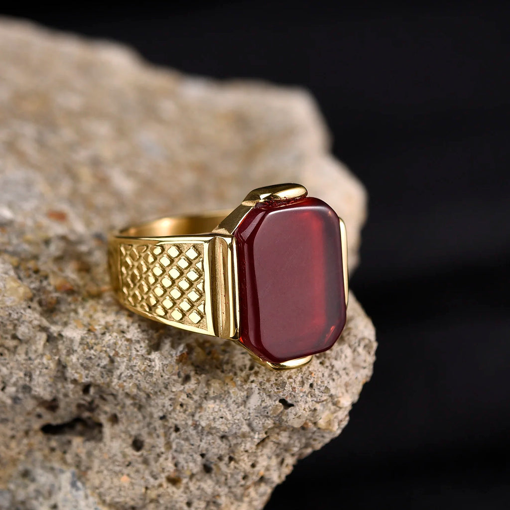 R3351g Men's High Quality Vintage Stainless Steel Styles Ring Jewelry